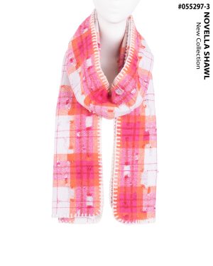 شال چهارخونه زاپدار کد 055297 - Image 3