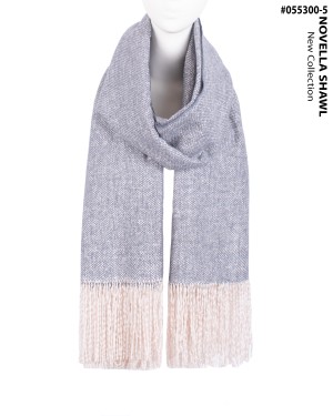 شال بافت برفکی ریشه بلند کد 055300 - Image 5